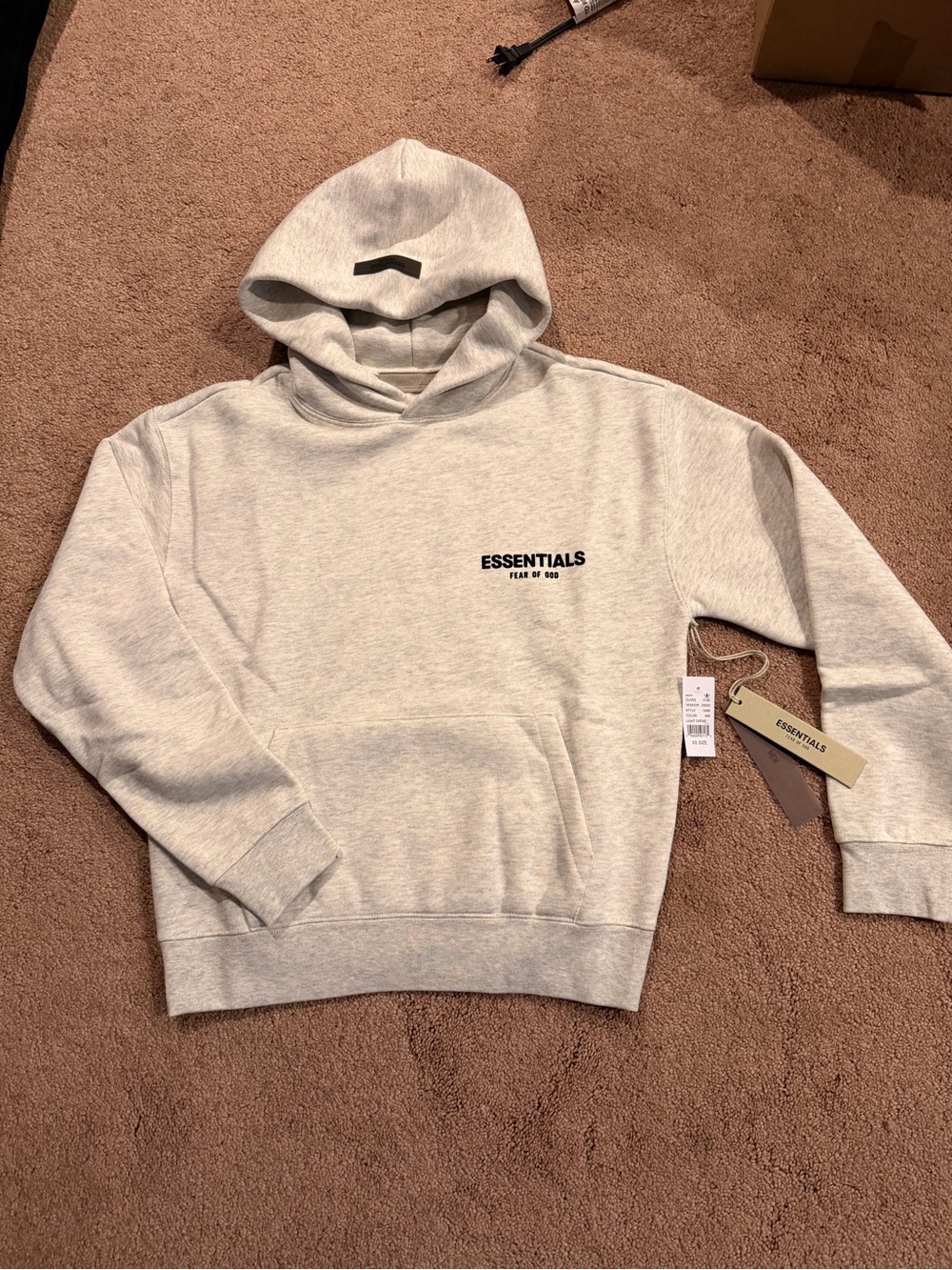 ESSENTIALS Light Heather Gray Pullover Hoodie